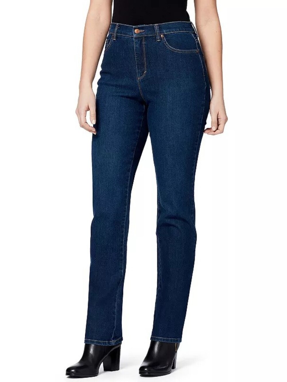 NWOT Gloria Vanderbilt Petite Amanda High Rise Straight-Leg Jeans